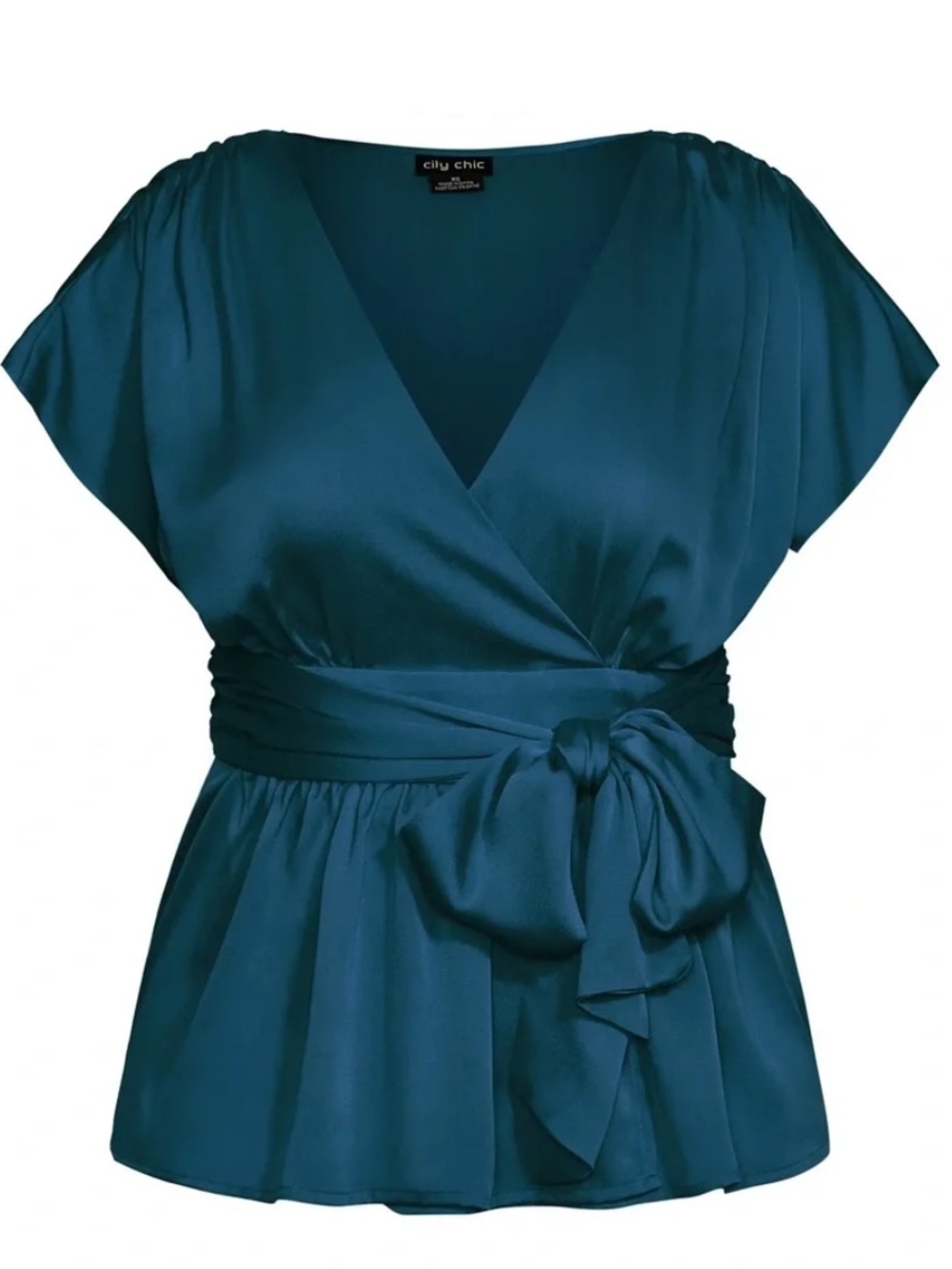 NWT City Chic Tangled Top, Size Large (20), Emerald - Picture 3 of 8